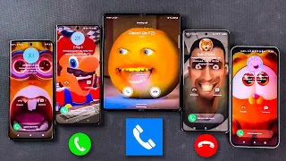 ACR Phone Incoming Call Moto E40N + Infinix Z30 + Realme 11 + Samsung Z Fold 5 + Nothing Phone