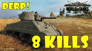 World of Tanks - PURE Gameplay [M4A3E2 - 8 DERP KILLS by Ironhide9299]