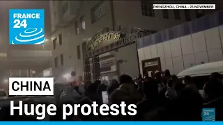 China: Huge anti-lockdown protests erupt in Xinjiang • FRANCE 24 English