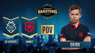 CS:GO - PoV - sh1ro - G2 Esports vs. Gambit - DreamHack Masters Spring 2021 - Semi-final