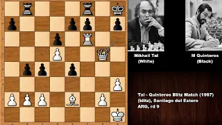 One Mistake is All it Takes: Mikhail Tal vs Miguel Quinteros (1987)