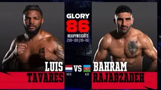 Bahram rajabzadeh vs luis tavares glory kickboxing fight #glorykickboxing #bahramrajabzadeh