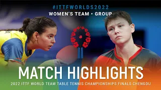 Highlights | Mariam Alhodaby (EGY) vs Nina Mittelham (GER) | WT Grps | #ITTFWorlds2022
