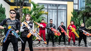 LTT Nerf War : Team SEAL X Warriors Nerf Guns Fight Crime Dr Lee Great Battle Of Villa Dragon Hill