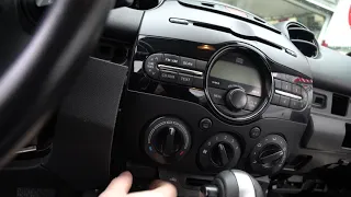 HOW TO INSTALL A RADIO IN MAZDA 2 2012