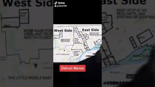 Detroit Map Explaining Each Part Of The City!!