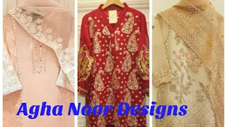 Agha Noor Kurti, Shirt Dupatta /Organza/Lawn, Cotton Designs