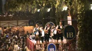 Hofbrau Oktoberfest Beer Tent 2010 -Band Playing Robbie Williams -Angels