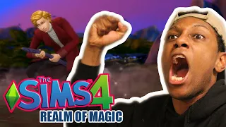 WIZARDS NOW IN THE SIMS 4! REALM OF MAGIC TRAILER (REACTION)