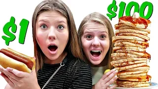 24 Hours SURVIVING on a Food Budget ROUND 2 | Taylor & Vanessa
