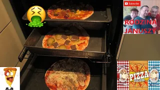 RODZINA JANUSZY . challenge pizza. Było okropnie !!!