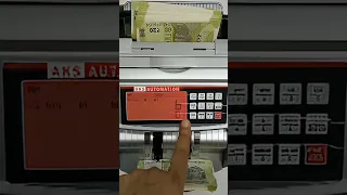 How to Detect Fake Currency Notes in India ⚡ Using Bill Counter with Counterfeit Detector 👌 #Shorts
