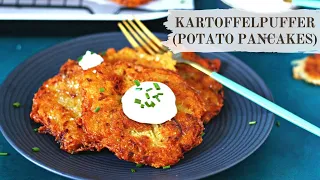 Crispy Homemade Kartoffelpuffer | German Potato Pancakes Recipe | Reibekuchen