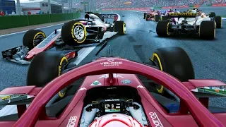 FACING ON-COMING CARS MID-RACE....NOT IDEAL - F1 2018 Career Mode Part 158