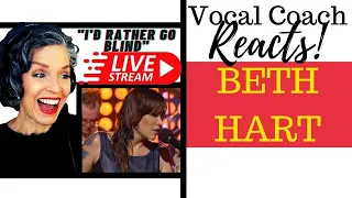 LIVE REACTION First Listen to Beth Hart "I'd Rather Go Blind" Vocal Coach Reacts & Deconstructs