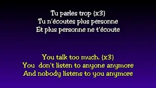 FRENCH LESSON - learn french with music ( lyrics/translation ) La Rue Kétanou - Tu parles trop