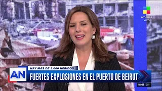 Fuertes explosiones en el puerto de Beirut