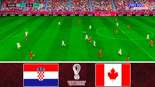 FIFA 23 - Croatia vs Canada - FIFA World Cup 2022 Qatar Group (F) - Full Match All Goals - Gameplay
