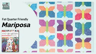 Easy Butterfly Quilt Block featuring Tula Pink True Colors! Fat Quarter & Fat Eighth Friendly Quilt