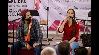 Charla: "Retrato de una adicción", con Alejandro Naime y Verónica Suárez. FIL Alameda Central