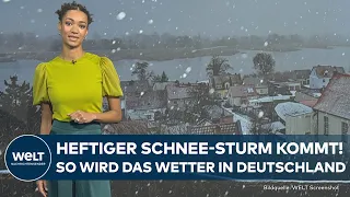 WETTER: Heftige Unwetter drohen in Deutschland! Es kommt mehr Schnee! Diese Regionen sind betroffen