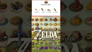 Carrot Cake Recipe - Zelda Breath of the Wild hd #shorts