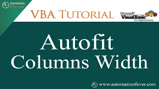 VBA Autofit Cell Content | Excel VBA Tutorial in Hindi