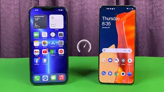 iPhone 13 Pro Max vs Oneplus 9 Pro - Speed Test & Comparison! (A15 vs SD 888)!