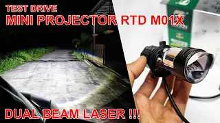 Test Drive Mini Projector RTD M01X Dual Beam Laser