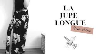 Comment coudre une jupe longue sans patron | Tuto Couture