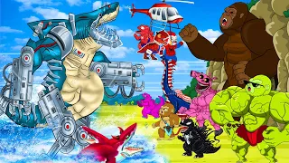 Godzillasaurus Vs. Megalon Kong Hedorah, EVOLUTION OF Monsterverse Who Will Win?EVOLUTION Animation