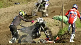 Herlings and Tonus fall - MXGP Race 1 - MXGP of Sweden 2019