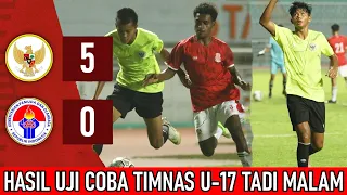 🔴 TIDAK TAYANG DI TV !! Timnas Indonesia U-17 Menggila Tadi Malam !! Sukses Menang 5-0 di Uji Coba