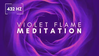 Violet Flame Meditation for Global Healing | 432 Hz 💜🌏✨