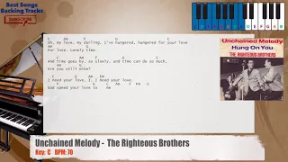 🎹 Unchained Melody - The Righteous Brothers Piano Backing Track with chords and lyrics