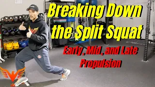 Q & A for the 16%... Split squat breakdown for early, mid, and late propulsion