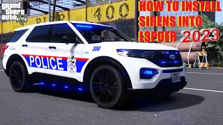 How To Install Sirens Into LSPDFR | 2023 | Whelen Cencom Sapphire | #lspdfr