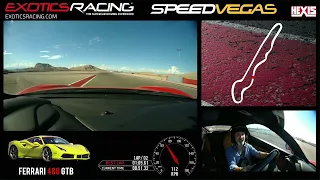 WATCH ME DRIVE A FERRARI 488 GTB ON THE TRACK at SPEEDVEGAS