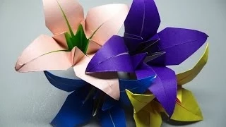 How to fold an Origami Iris Flower
