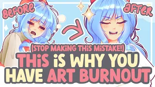 This HUGE Art Mistake is Giving You BURNOUT || SPEEDPAINT + COMMENTARY