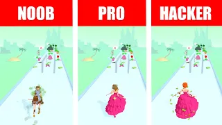 NOOB vs PRO vs HACKER || Princess Run 3D