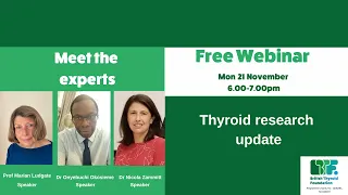 BTF Meet the Experts webinar on thyroid research