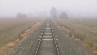 Drivers view: Echuca Railway Station to Bendigo Railway station.