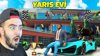 FRANKLIN EVINI TRILYONLUK YARIŞ EVI YAPTI - GTA 5 MODS