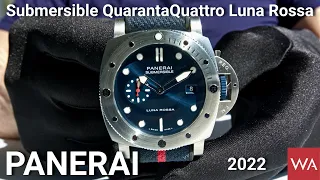 PANERAI Submersible QuarantaQuattro Luna Rossa. America’s Cup reloaded. LE 1,500 pieces.