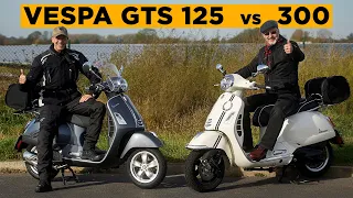 Vespa GTS 125 vs Vespa GTS 300 hpe Test