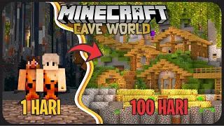 100 Hari Minecraft Tapi di Dunia Bawah Tanah - Bertahan Hidup di Perut Bumi !