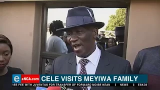 Cele visits Meyiwa family