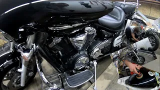 Полировка мотоцикла Detailing (Детейлинг)  Yamaha XVS 1300 (V-star 1300)