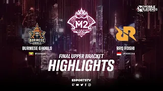 RRQ Hoshi vs Burmese Ghouls Highlights M2 World Championship 2020 Playoffs | Burmese Ghouls vs RRQ